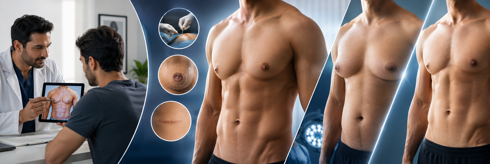 Confident man after successful gynecomastia treatment — improved confidence and quality of life
