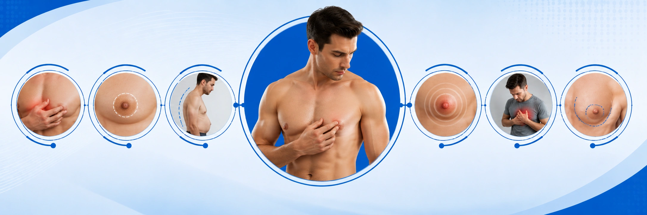 Doctor performing clinical breast examination